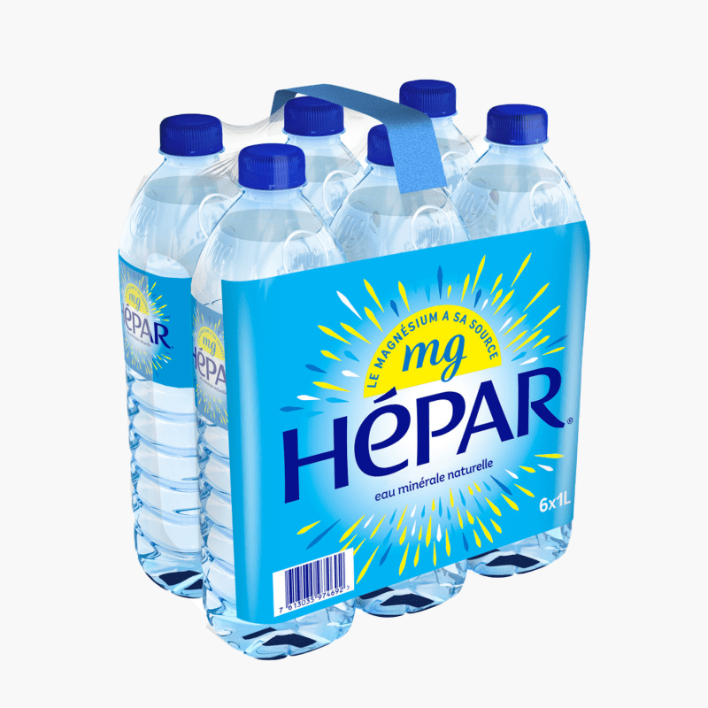 Hepar - pack x 6 - Eau minérale (6x1l)