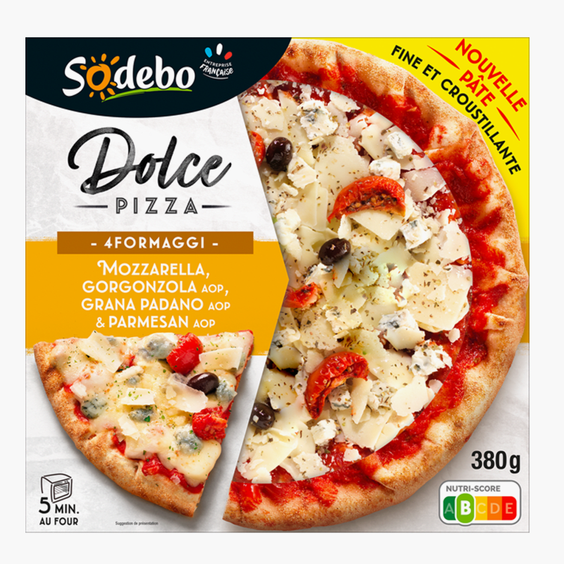 Sodebo - Dolce pizza 4 formaggi (380g)