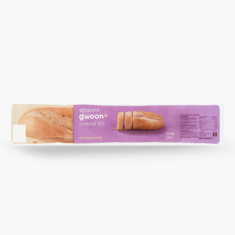 G´woon Stokbrood wit 220g