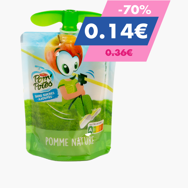 Pom'Potes - Compote de pommes en gourde (90g)