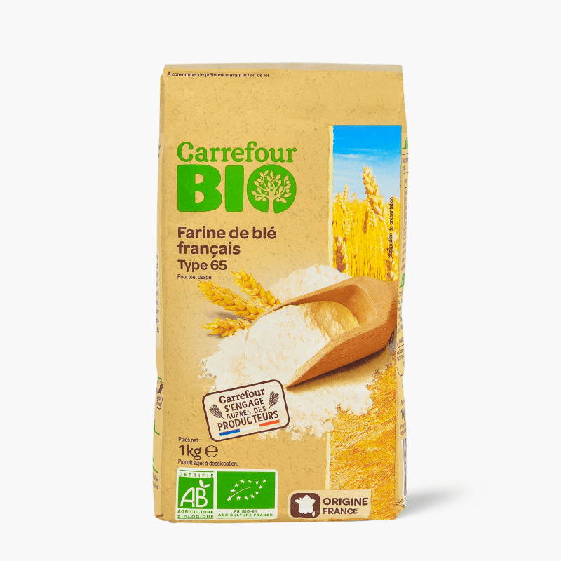 Carrefour Bio - Farine de blé T65 (1kg)