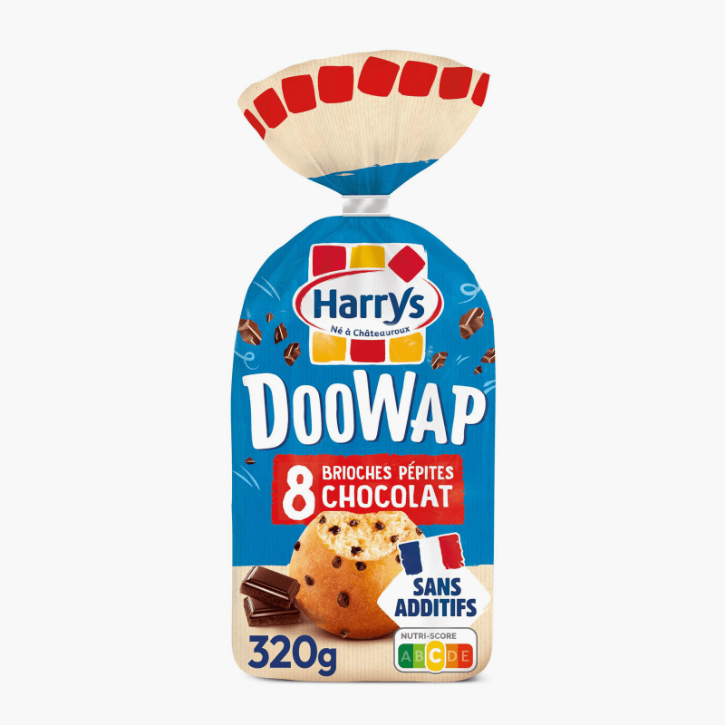 Harrys - Doowap brioches aux pépites de chocolat sans additifs x8 (320g)