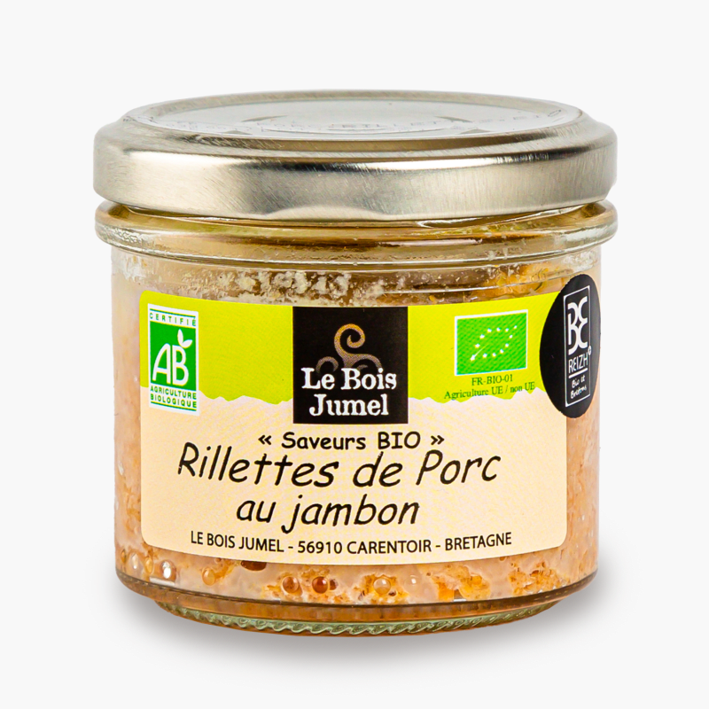 Rillettes de porc au jambion Bio - Le Bois Jumel (90g)