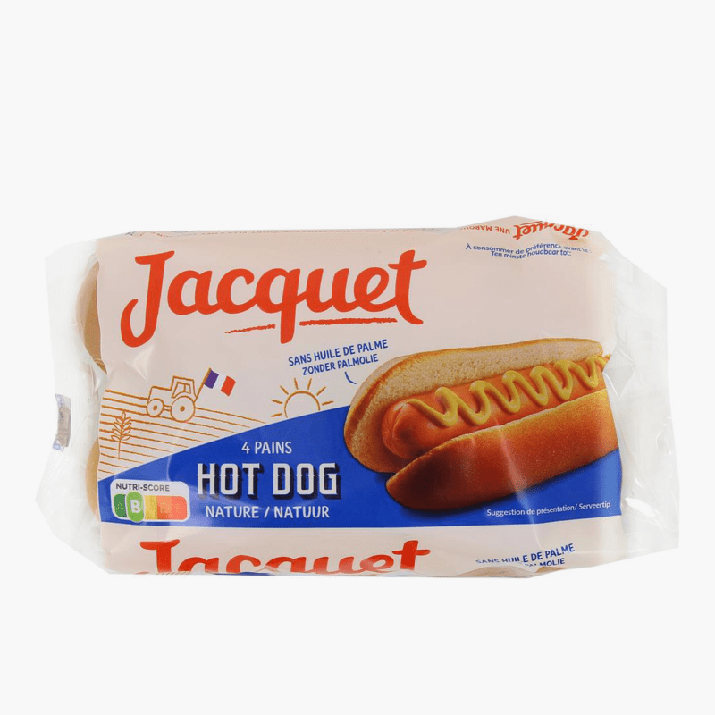 Jacquet - Pains à Hot-dogs x4 (240g)