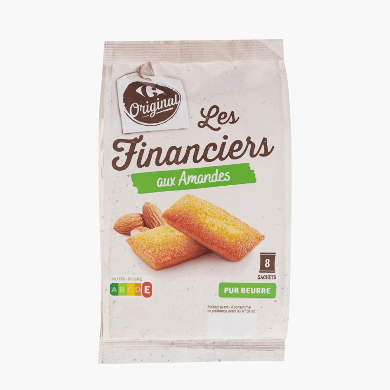 Carrefour - Financiers aux amandes x8 (200g)