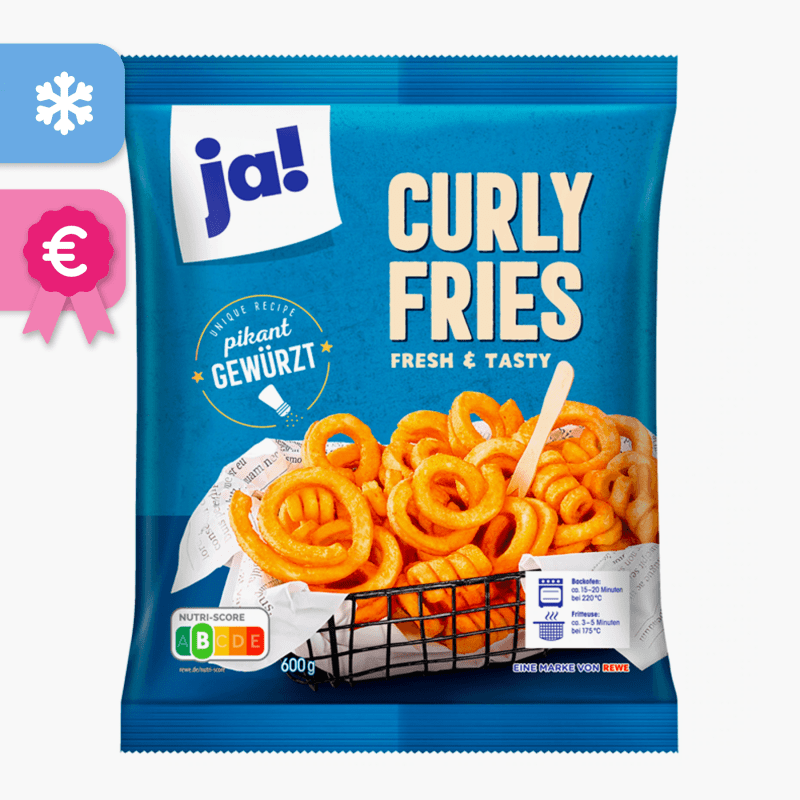 Ja! Curly Fries Pikant 600g