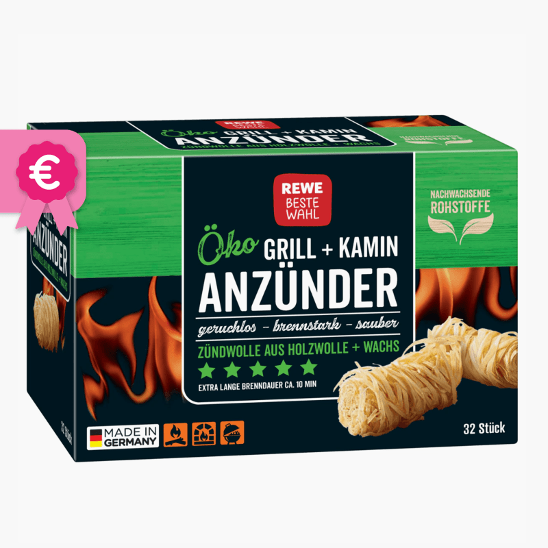 Rewe Beste Wahl Grill & Kamin Anzünder Öko 32 Stück