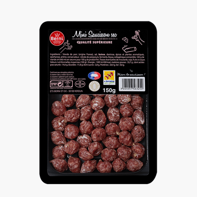 Mini saucisson sec au poivre - Berni (150g)