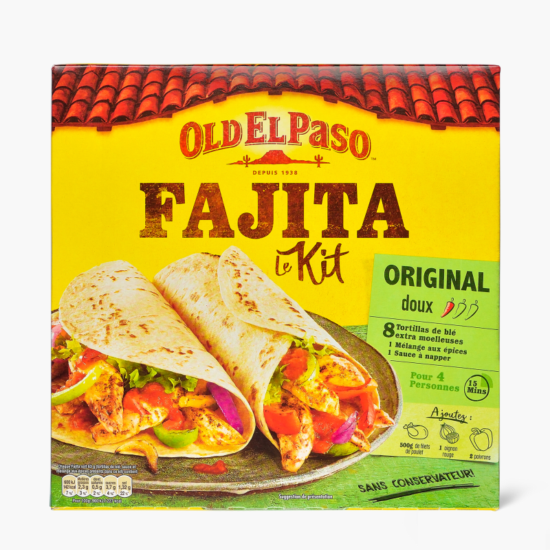 Old El Paso - Kit pour fajitas x8 (500g)