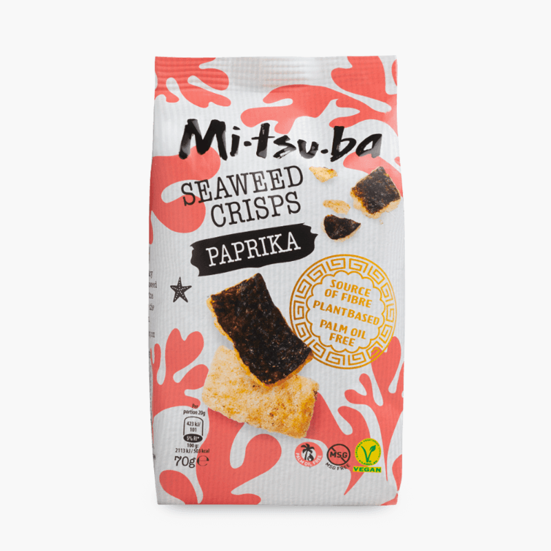 Mitsuba Seaweed Crispies Paprika 70g