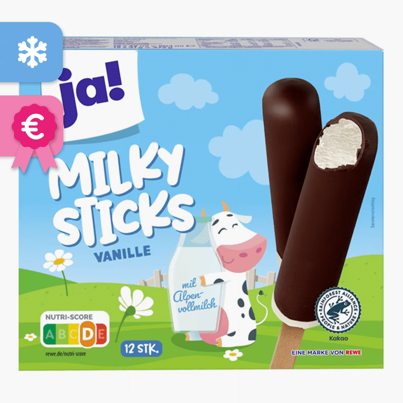 Ja! Milky Sticks Vanille 504ml (12x42ml)