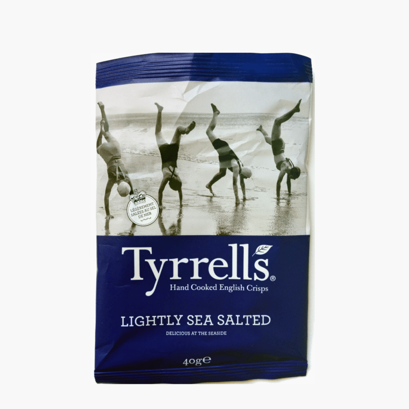 Tyrrells - Chips légèrement salées au sel de mer (40g)