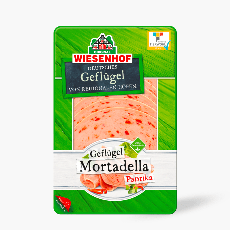 Wiesenhof Geflügel Paprika-Mortadella 100g