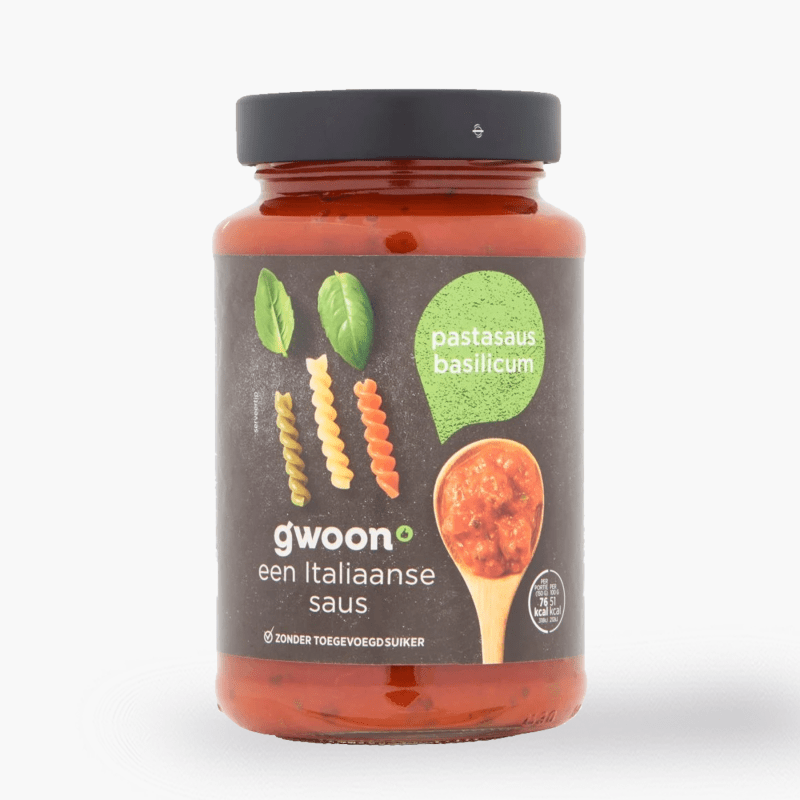 G'woon Pastasaus Basilicum 490g