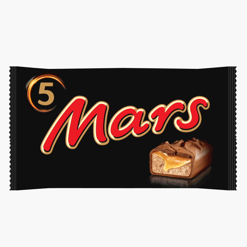 Mars - Pack x5 barres chocolatées et caramel (225g)