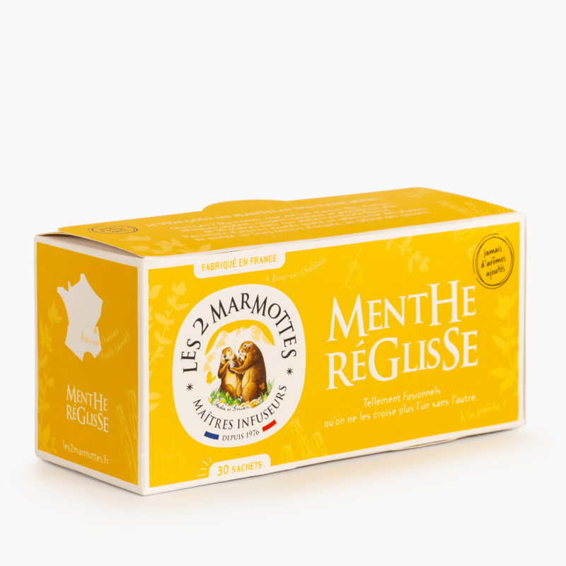 Les 2 Marmottes - Infusion menthe réglisse (42g)