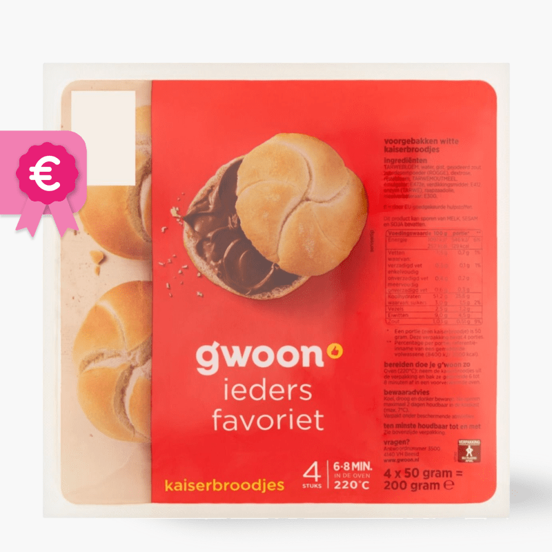 G´woon Kaiserbroodjes 200g