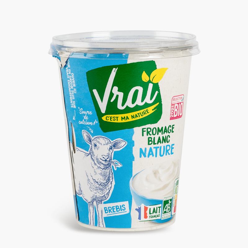 Vrai - Fromage blanc au lait de brebis Bio (400g)