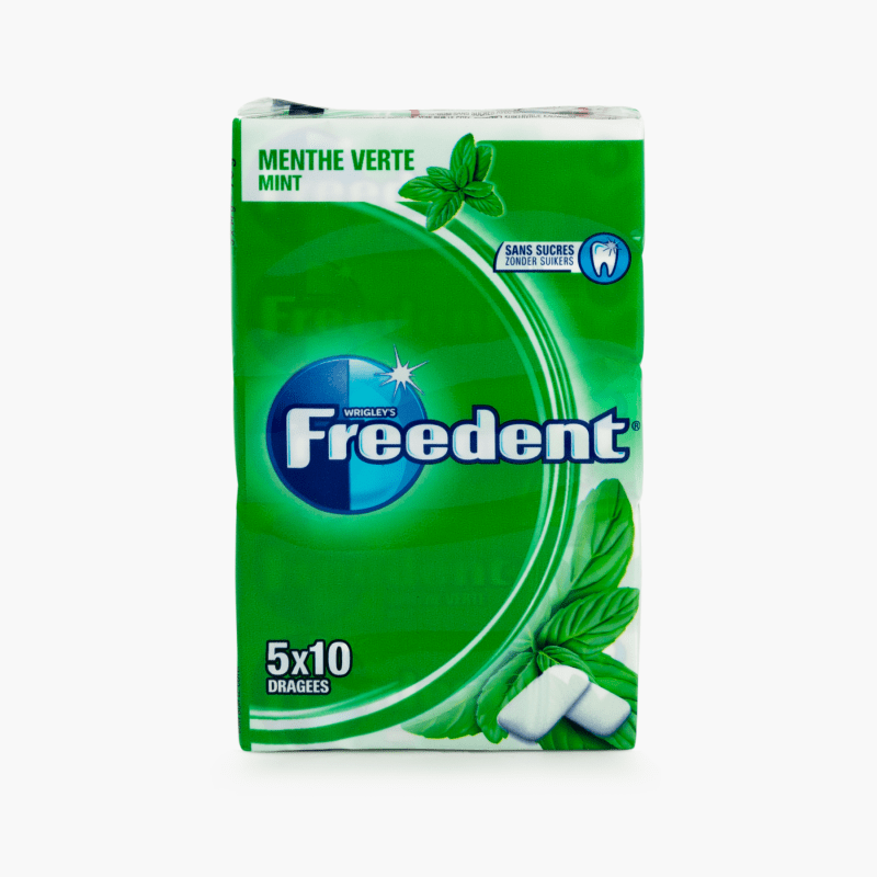 Freedent - Chewing-gum à la menthe verte sans sucres (70g)