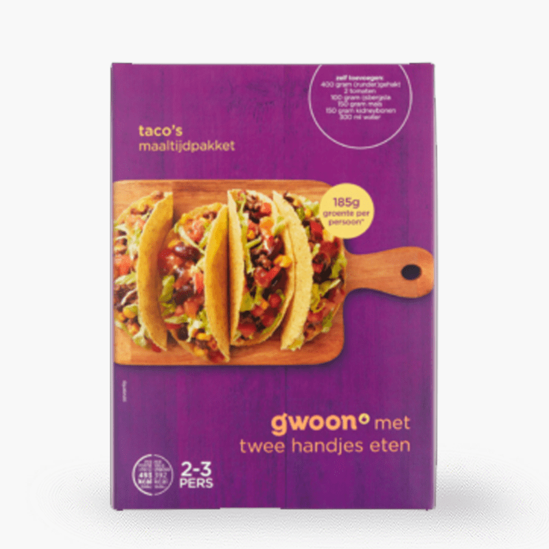 G'woon Mexicaanse Taco's Maaltijdpakket 132g