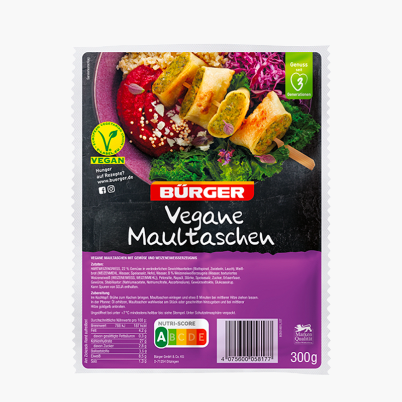 Bürger Vegane Maultaschen 300g