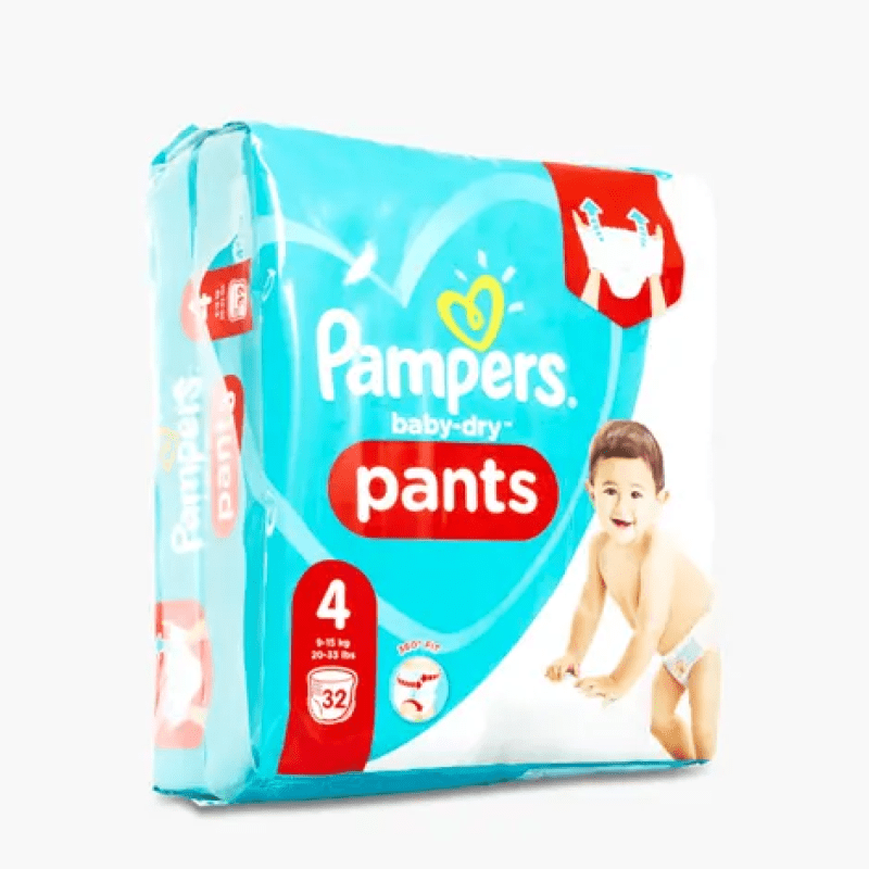 Pampers Baby Dry Pants Gr.4 (9-15kg) 32 Stk.