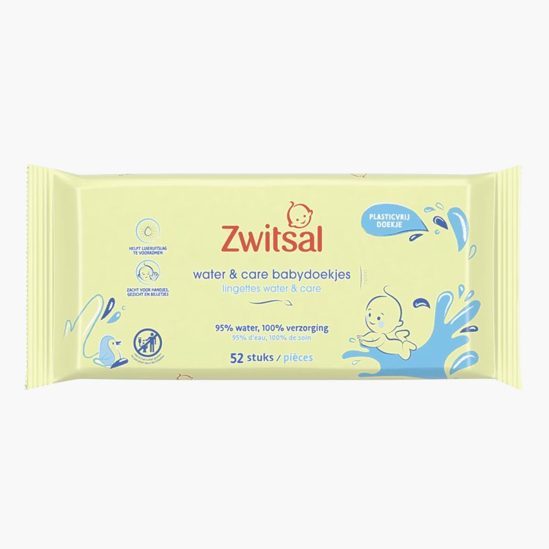 Zwitsal Water & Care Billendoekjes 52st