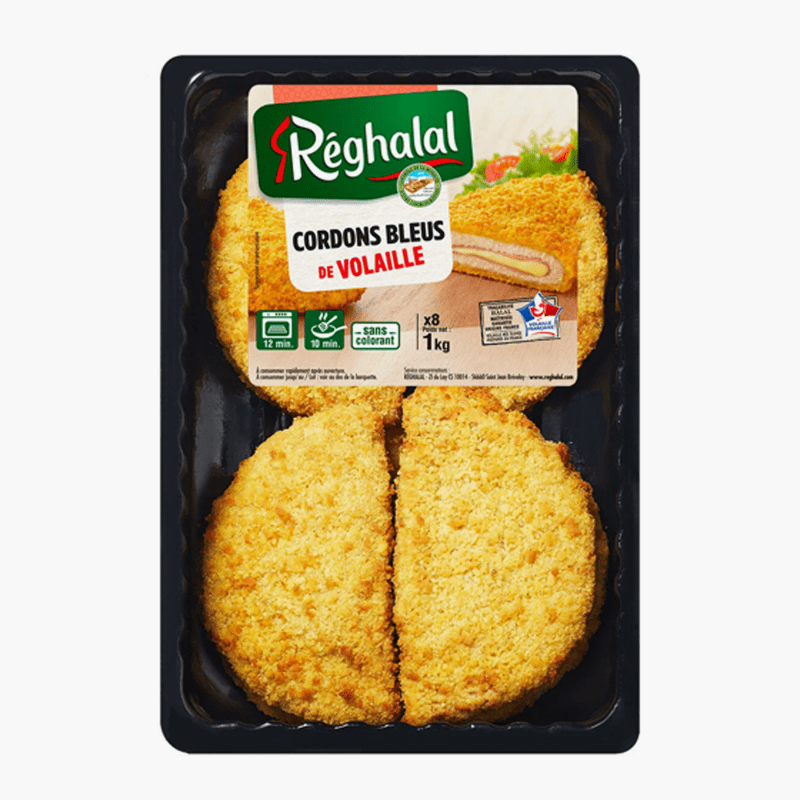 Réghalal - Cordon bleu de volaille (8x125g)