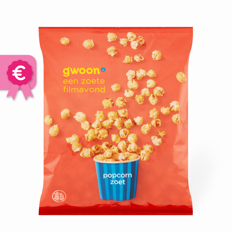 Gwoon Popcorn Zoet 175g