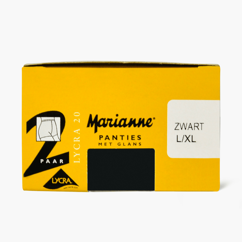 Marianne Panty 20den Zwart L-XL 2-pack