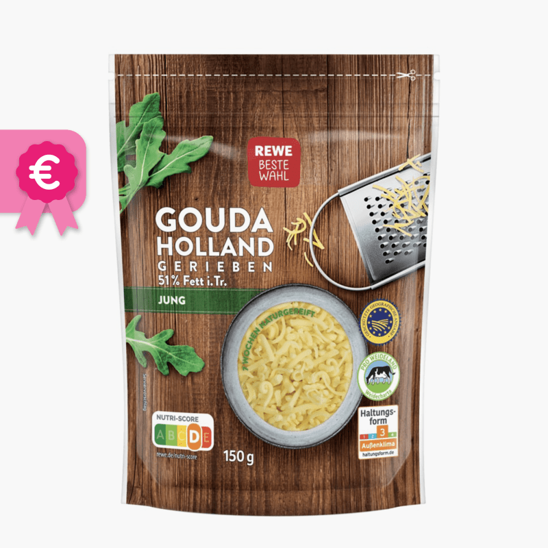 Rewe Beste Wahl Gouda gerieben 150g