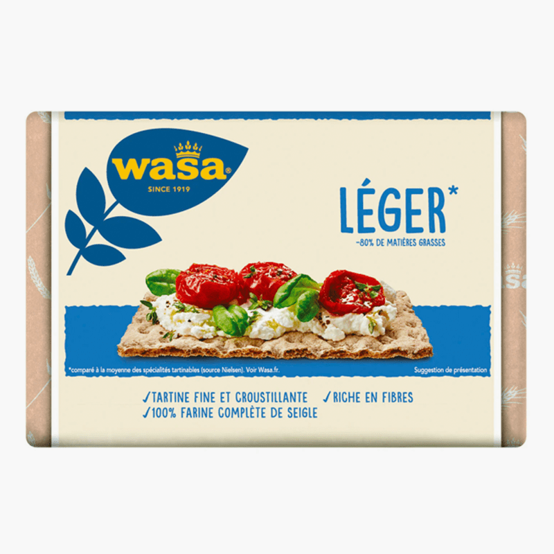 Wasa - Biscottes croustillantes Léger au seigle (270g)