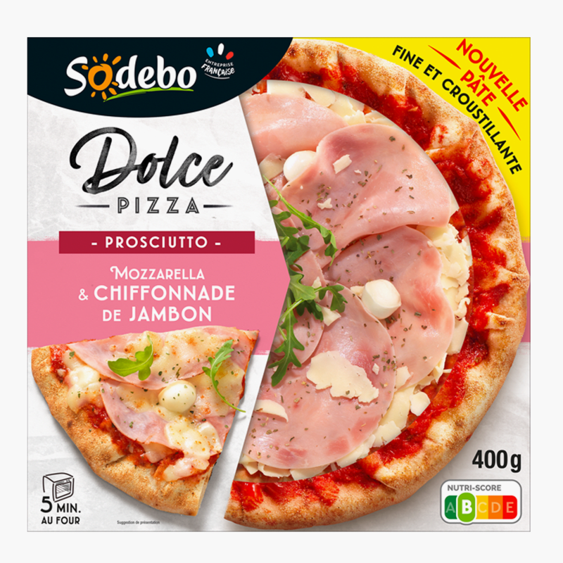 Sodebo - Dolce pizza prosciutto (400g)