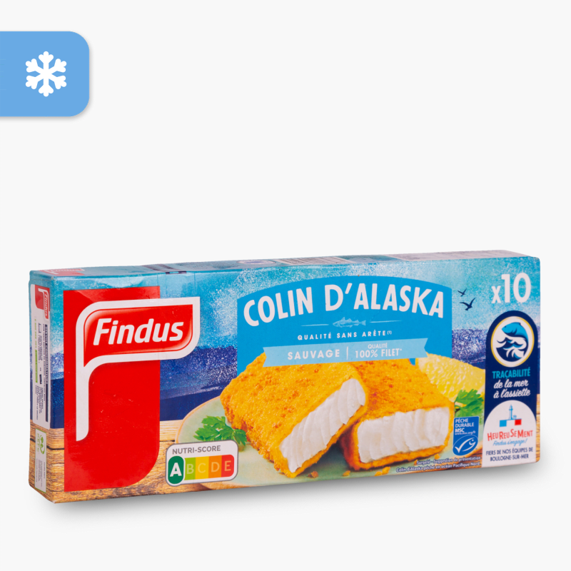 Findus - Panés de colin d'Alaska 100% filet (x10)