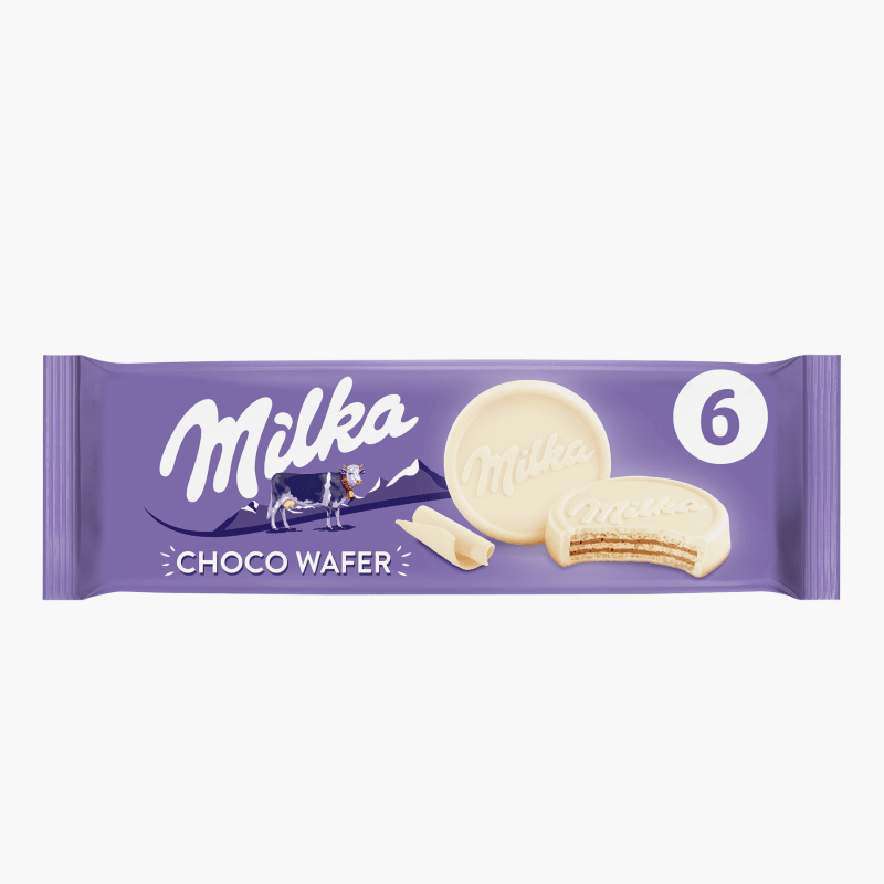 Milka Choco Wafer Koekjes Witte Chocolade 6 x 30g