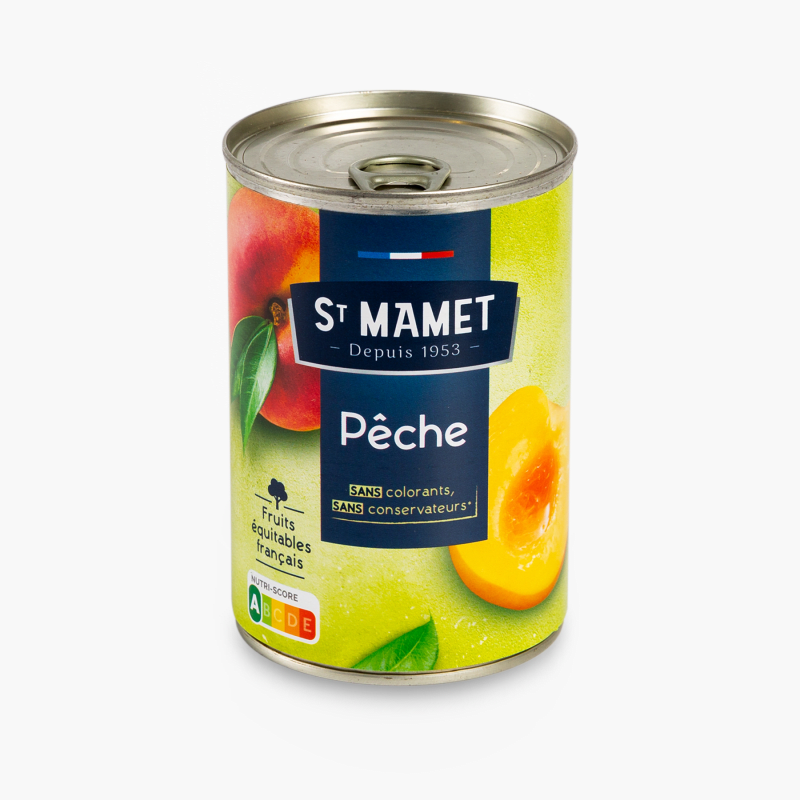 Saint Mamet - Pêches avec jus naturel (850g)