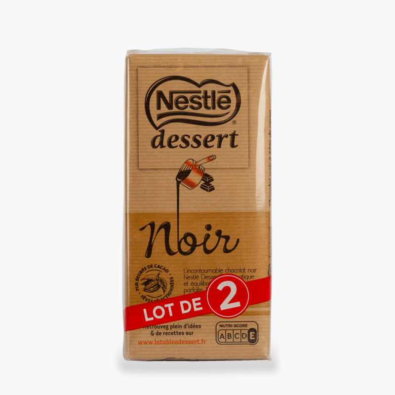 Nestlé Dessert - Chocolat noir x2 (410g)