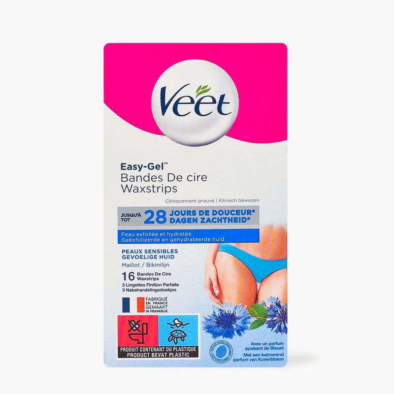 Bandes cire froide aisselles - Veet peaux sensibles (x16)