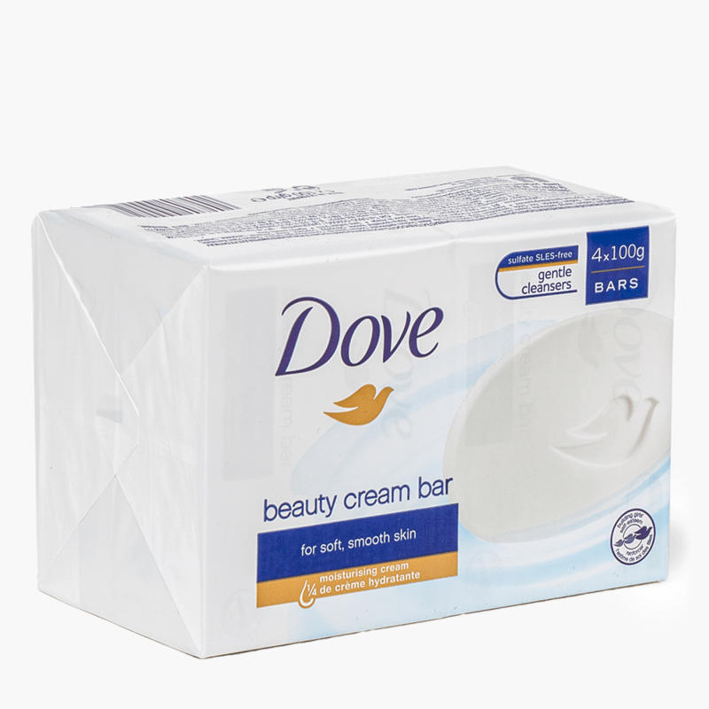 Dove - Savon à la crème hydratante (4x100g)