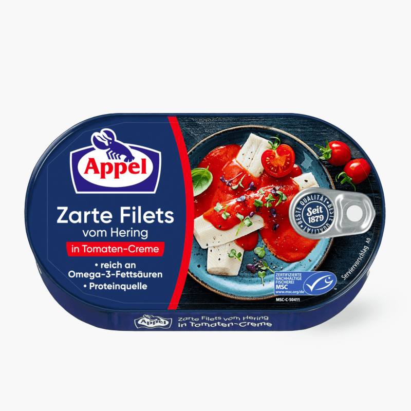 Appel Heringfilets Tomaten Creme 200g