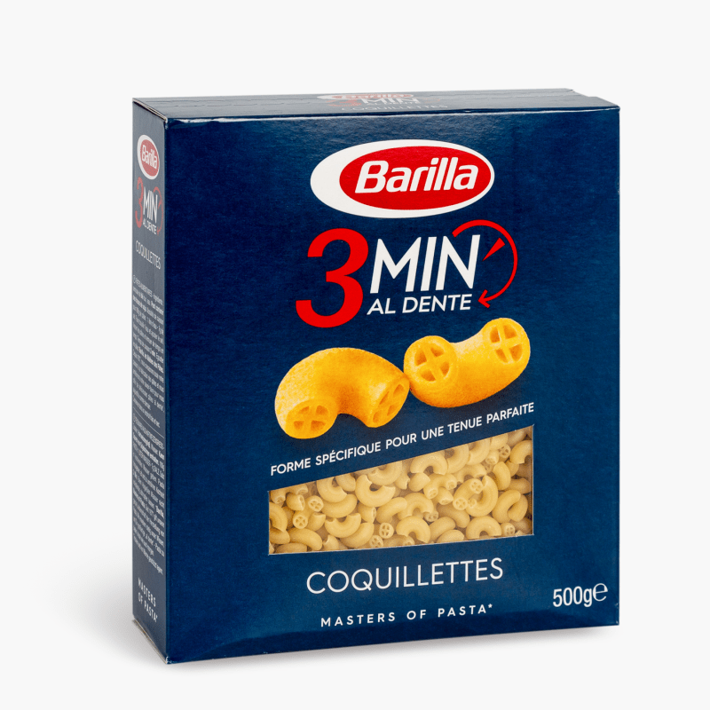 Barilla - Pâtes Coquillettes cuisson rapide 3min (500g)