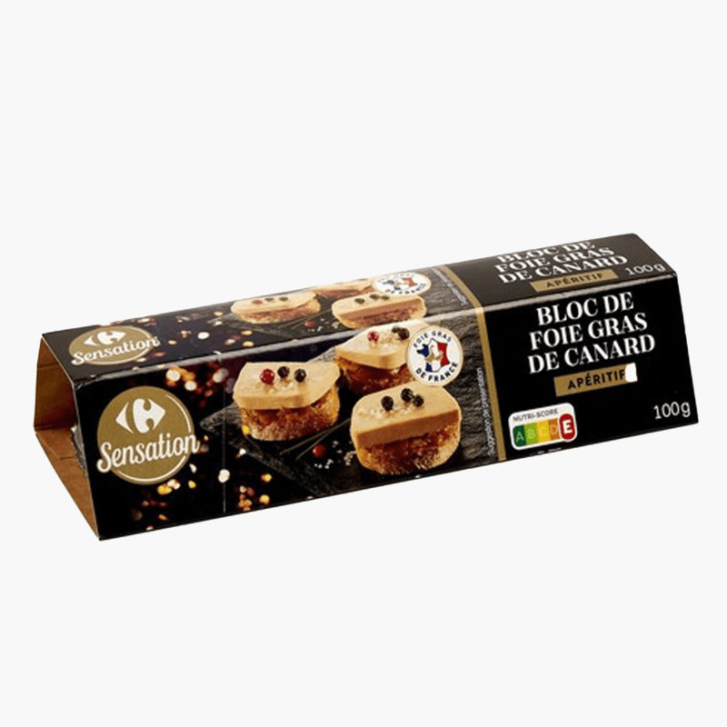 Carrefour - Bloc de foie gras de canard (100g)