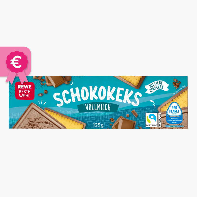 Rewe Beste Wahl Schokokeks Vollmilch 125g