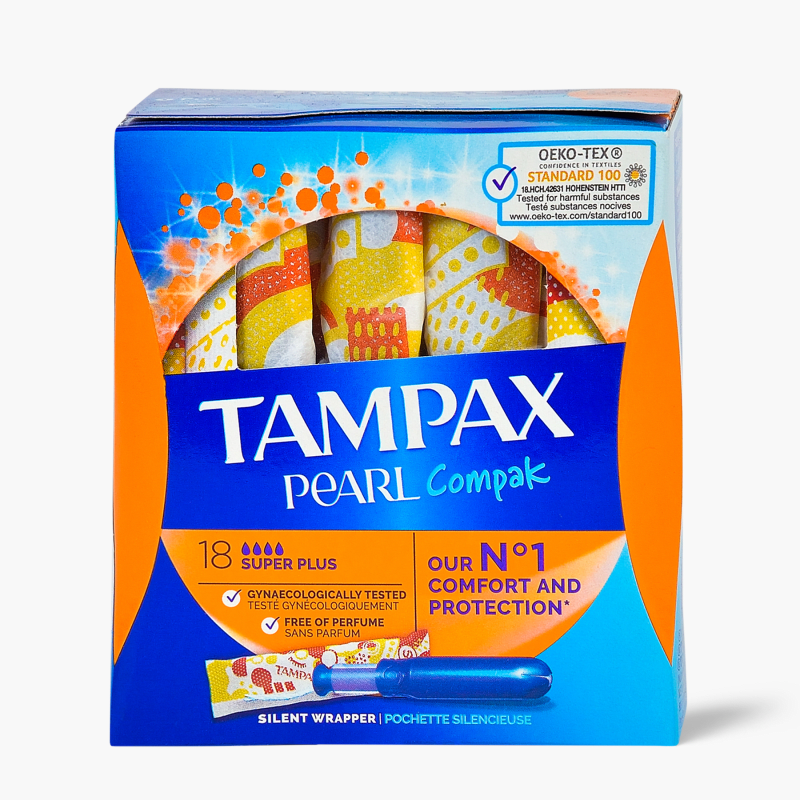 Tampax Pearl - Tampons hygiéniques, super + (x18)