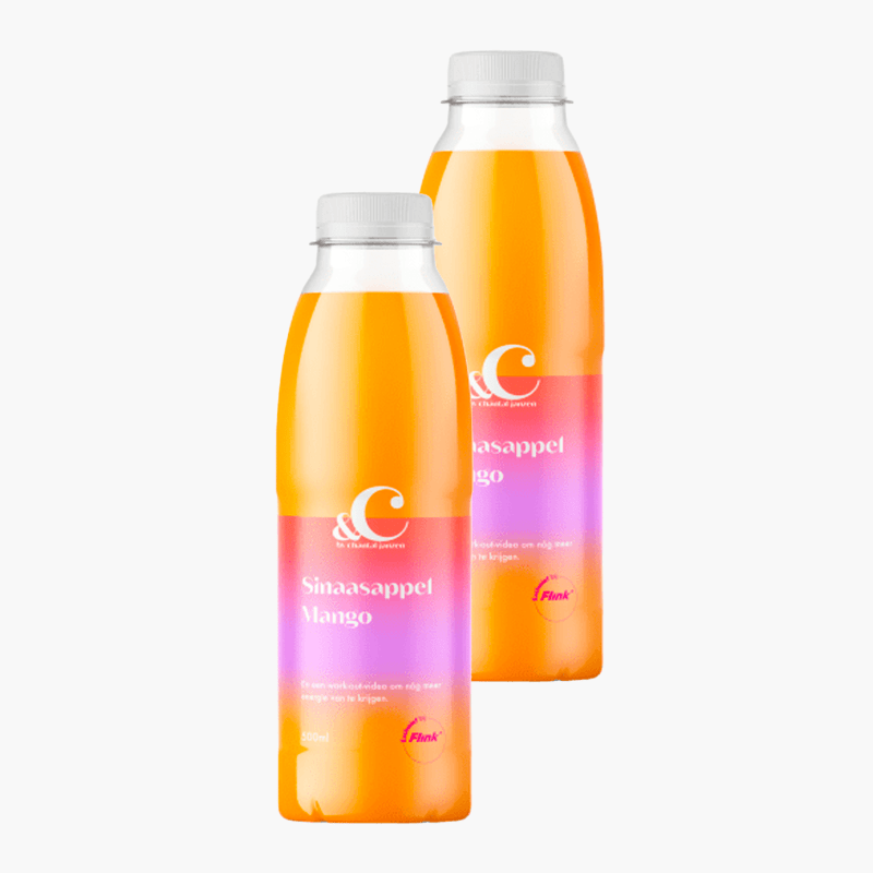 &C Sinaasappel mango sap 500ml 2x