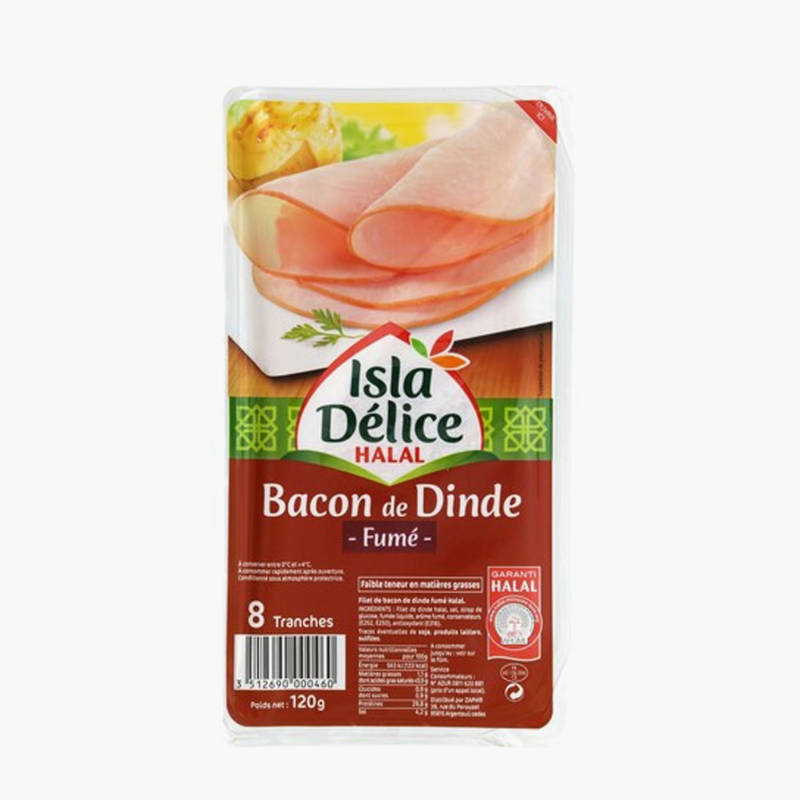 Bacon de dinde Halal - Isla Delice (120g)