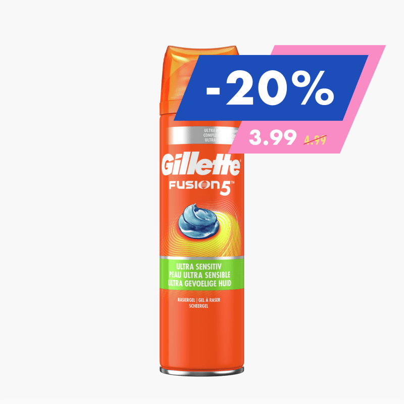 Gillette Fusion - Peau ultra sensible (200ml)