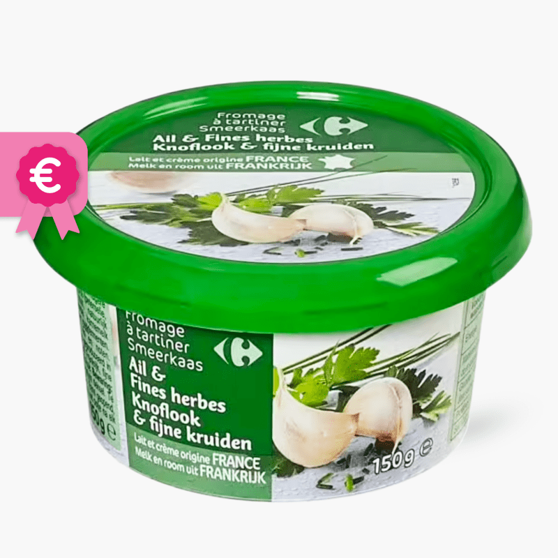 Fromage à tartiner ail et fines herbes - Carrefour (150g)