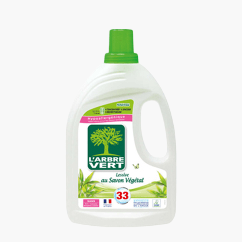 L'Arbre Vert - Lessive liquide hypoallergénique 33 doses (1,5L)