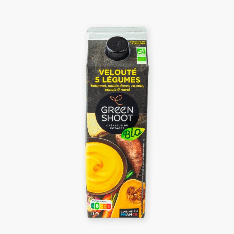 Green Shoot - Velouté Bio 5 légumes, butternut, patate douce, carotte, panais et navet (1l)